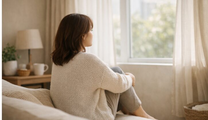 周り影響で結婚した方がいいかもと悩む女性の画像